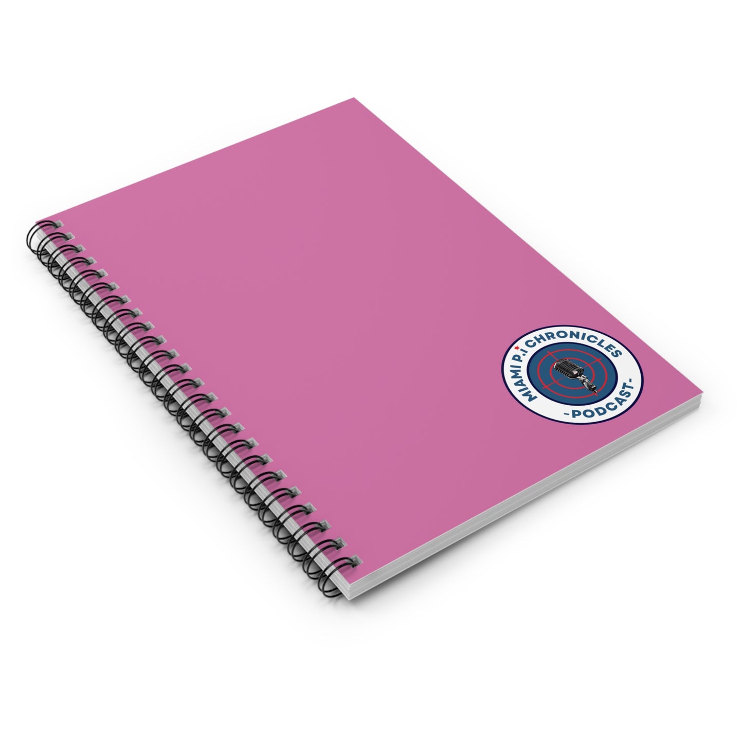 Miami Pi Badge – Pink Notebook