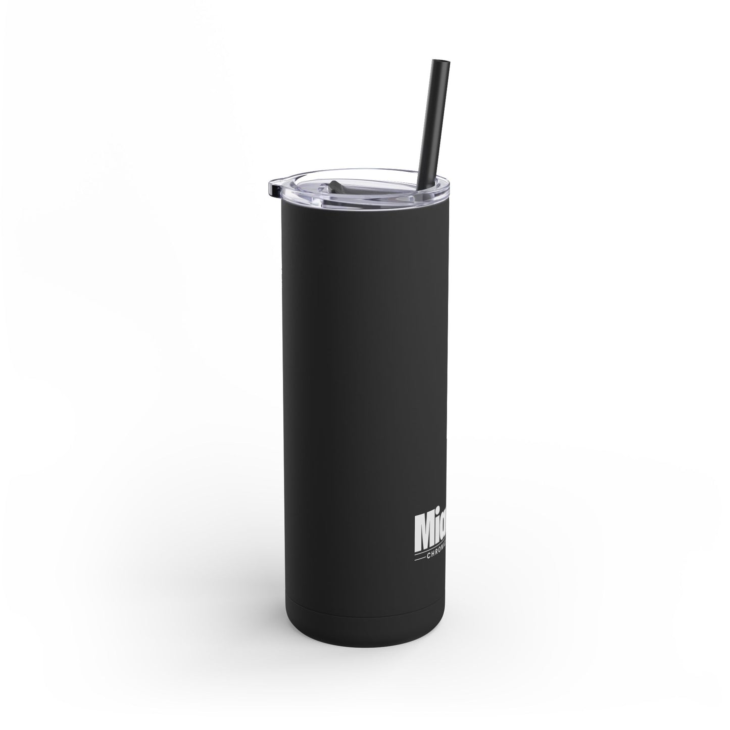 White Monochrome Logo – Travel Mug (20oz)