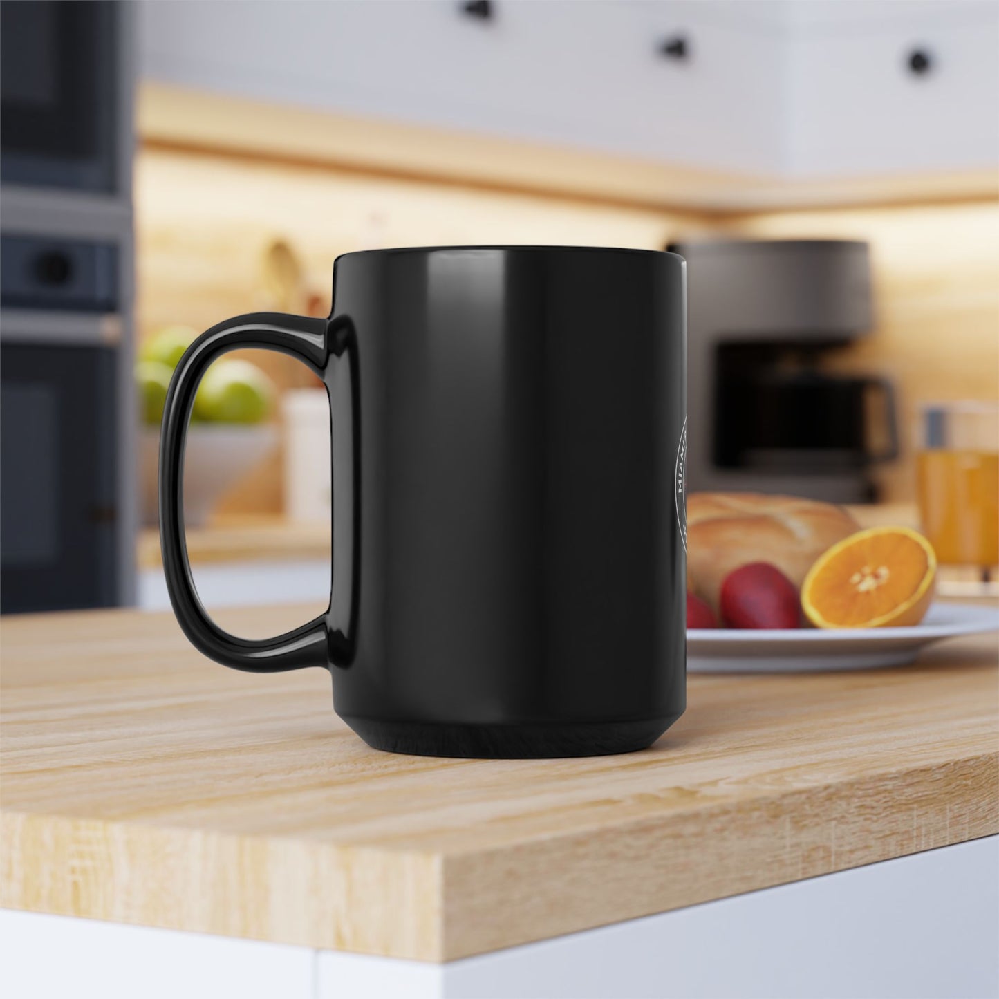 Miami Pi Dark Badge – Black Mug