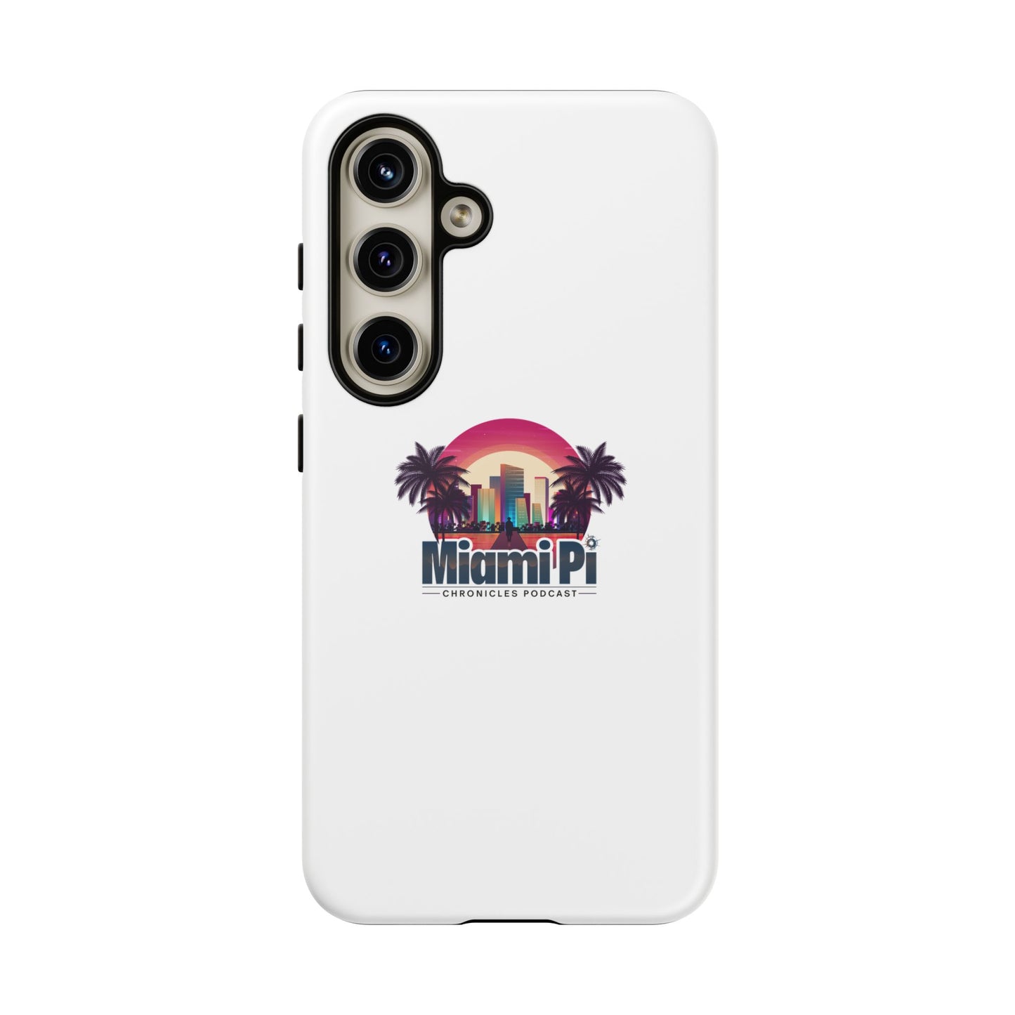 Sunset Logo – White Phone Case