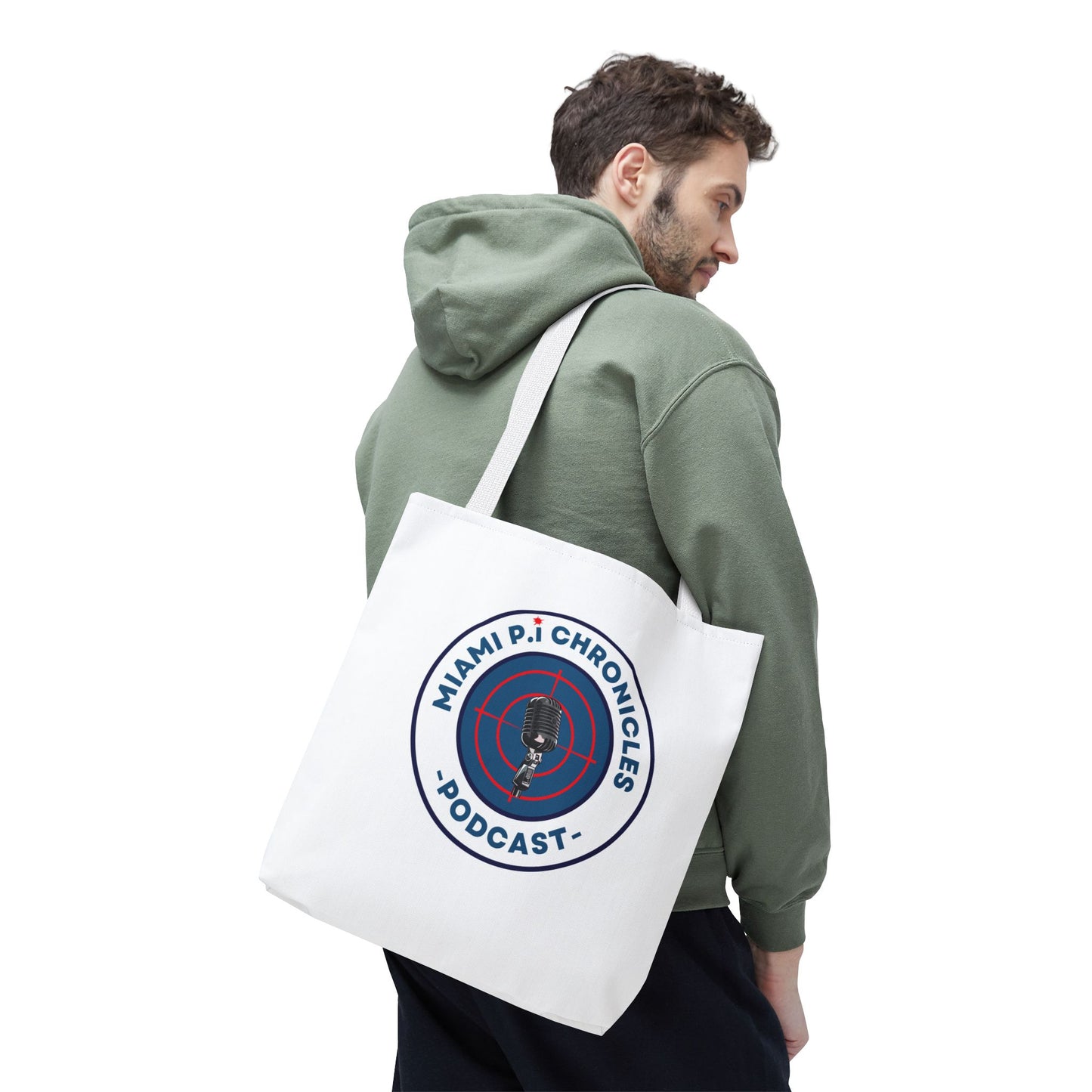Miami Pi Badge – White Tote Bag