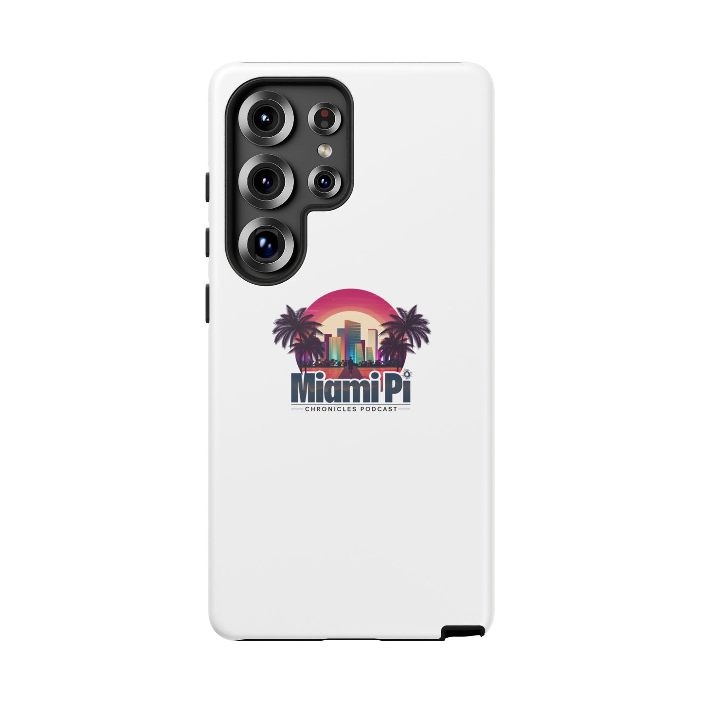 Sunset Logo – White Phone Case