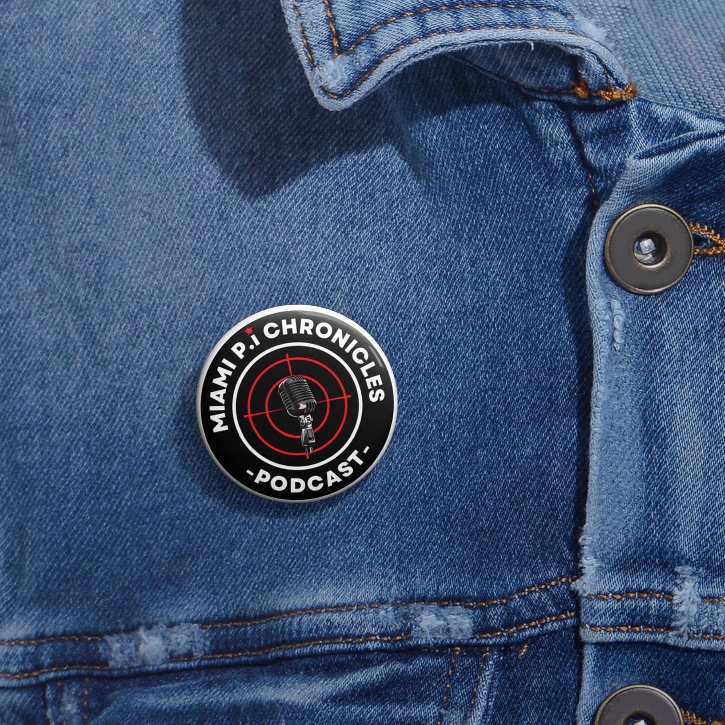Miami Pi Dark Badge – Button Pin