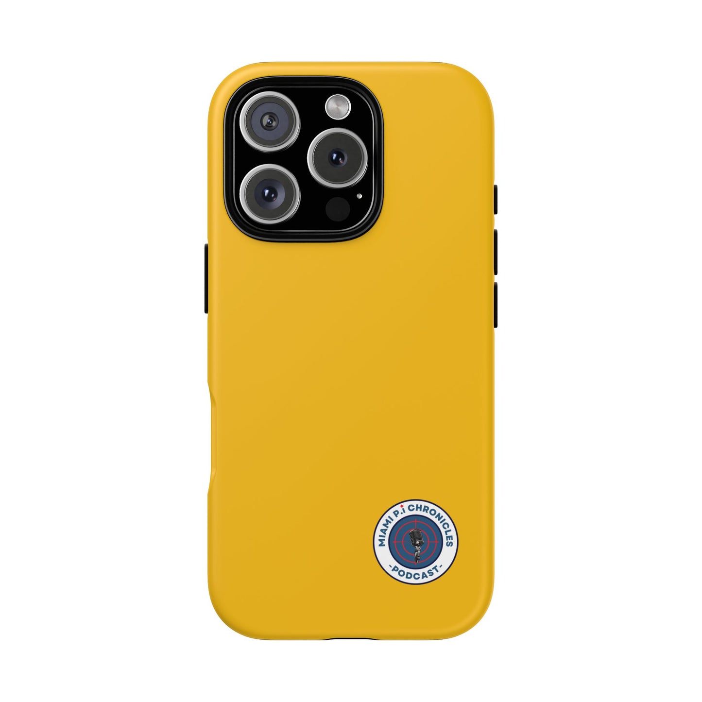 Miami Pi Badge – Yellow Phone Case