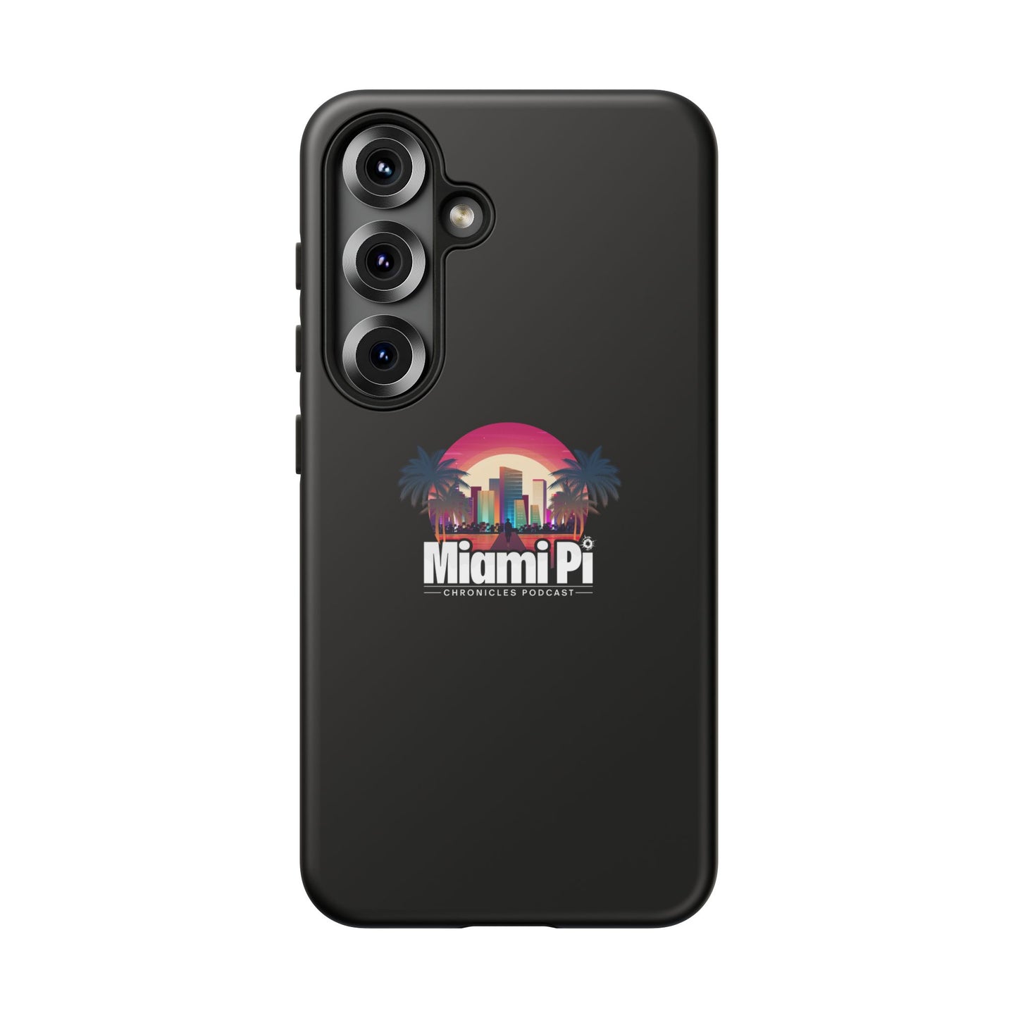 Sunset Logo – Black Phone Case