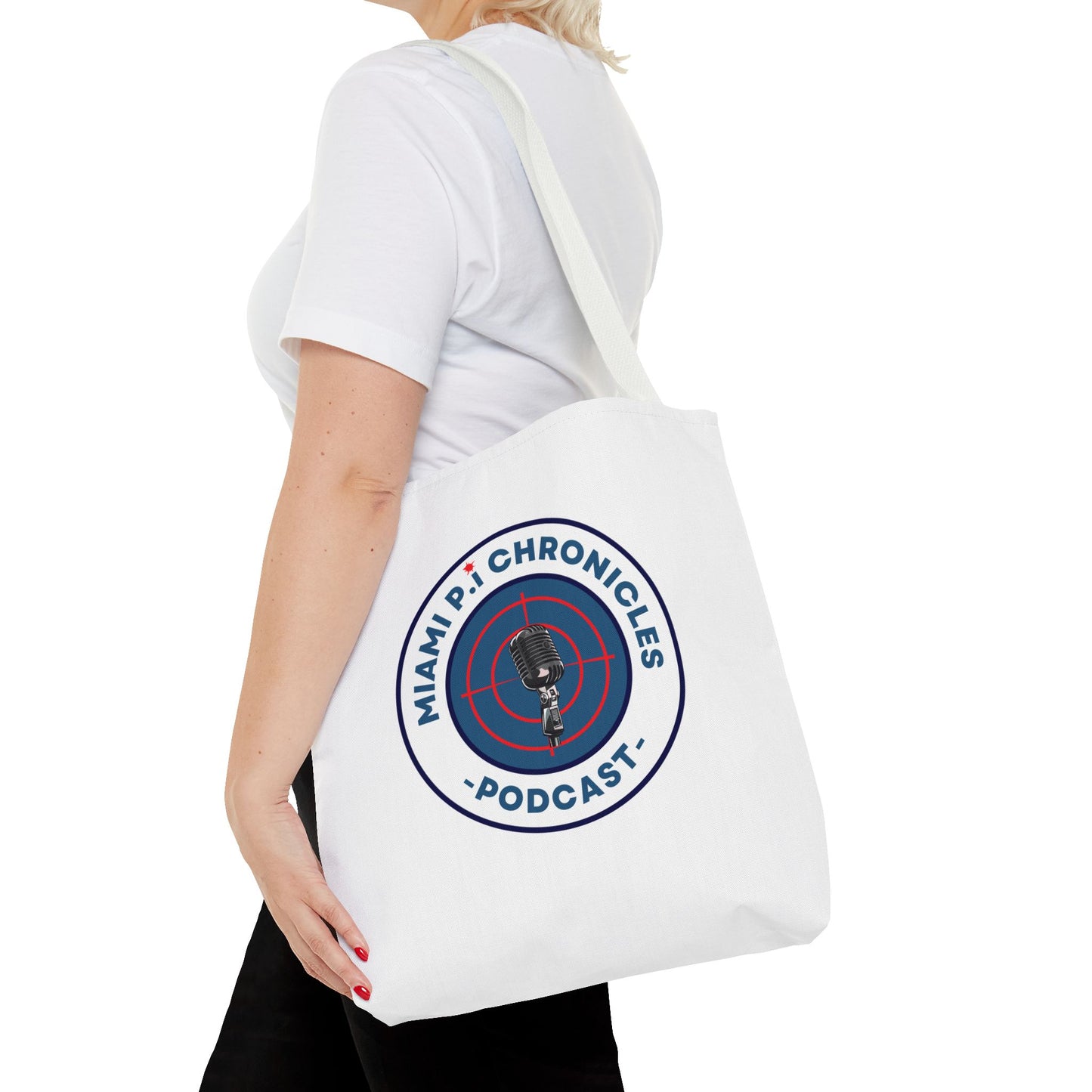 Miami Pi Badge – White Tote Bag