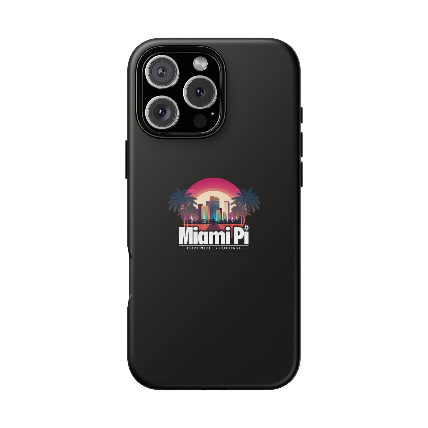 Sunset Logo – Black Phone Case