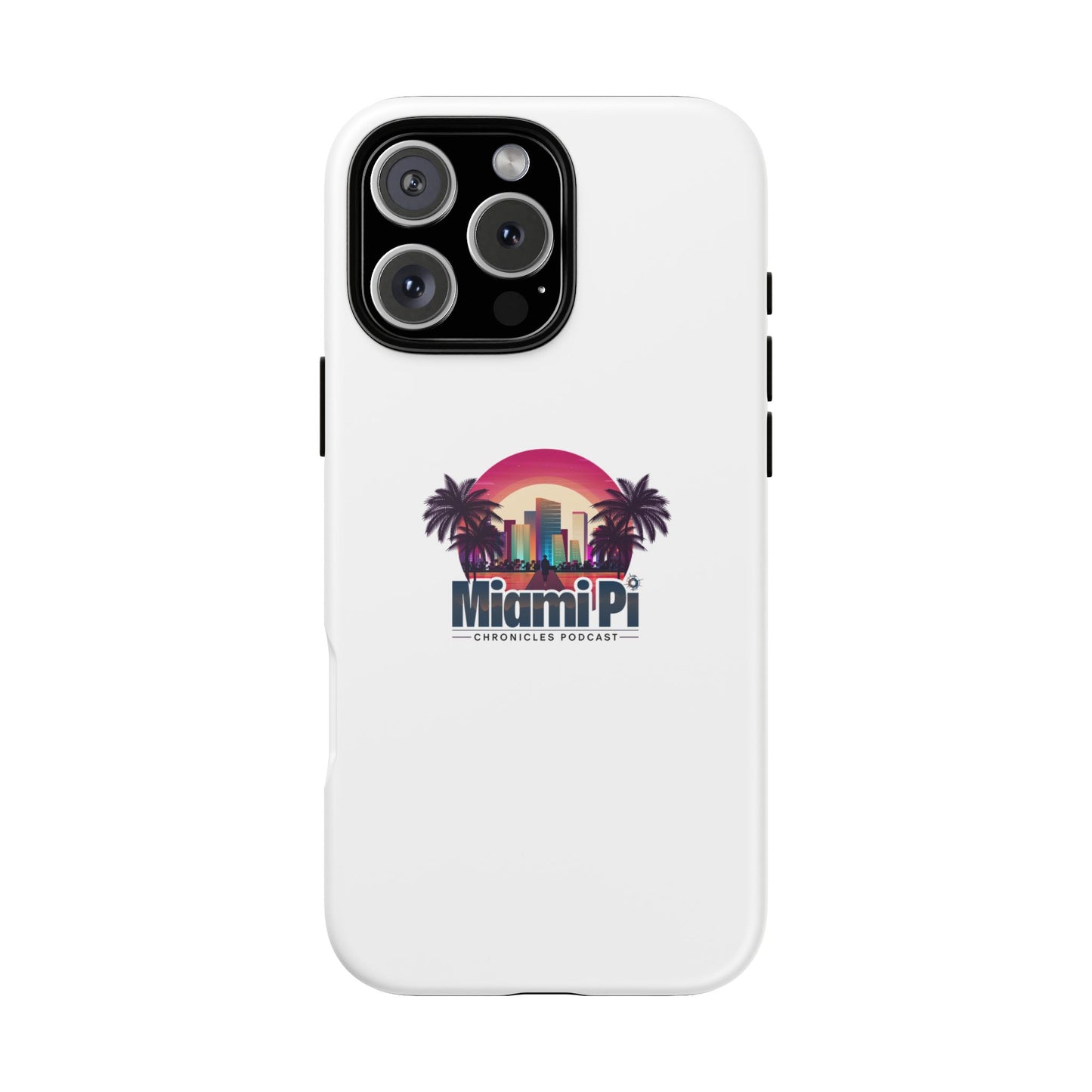 Sunset Logo – White Phone Case