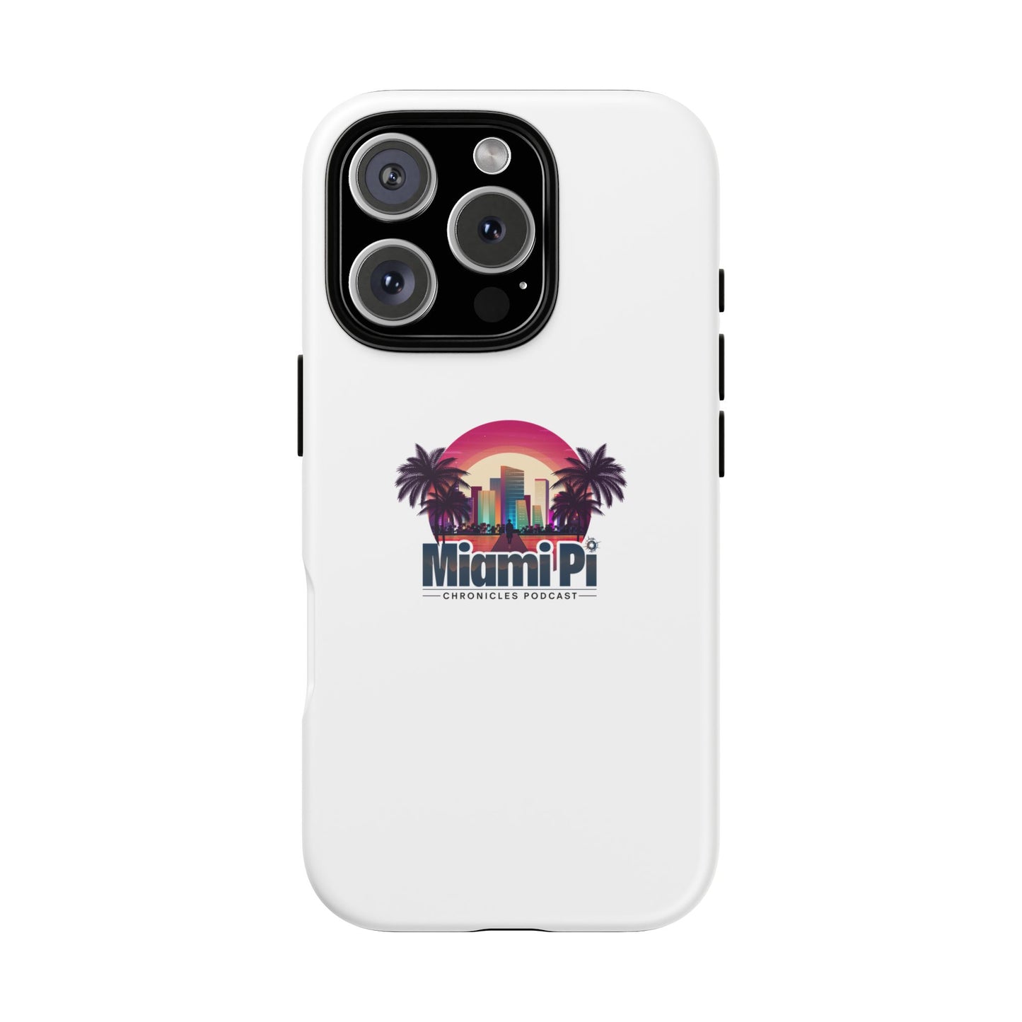 Sunset Logo – White Phone Case