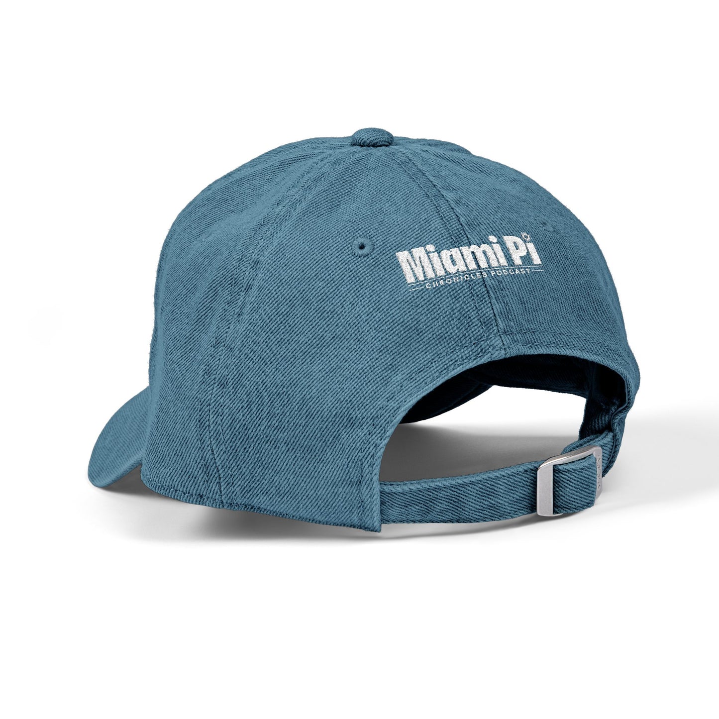 Miami Pi Badge – Embroidered Denim Hat (Blue)
