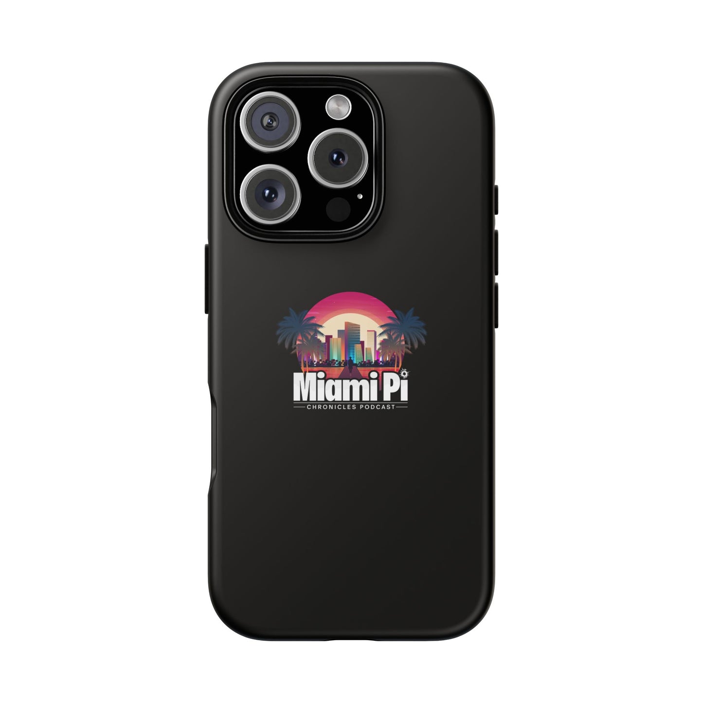 Sunset Logo – Black Phone Case