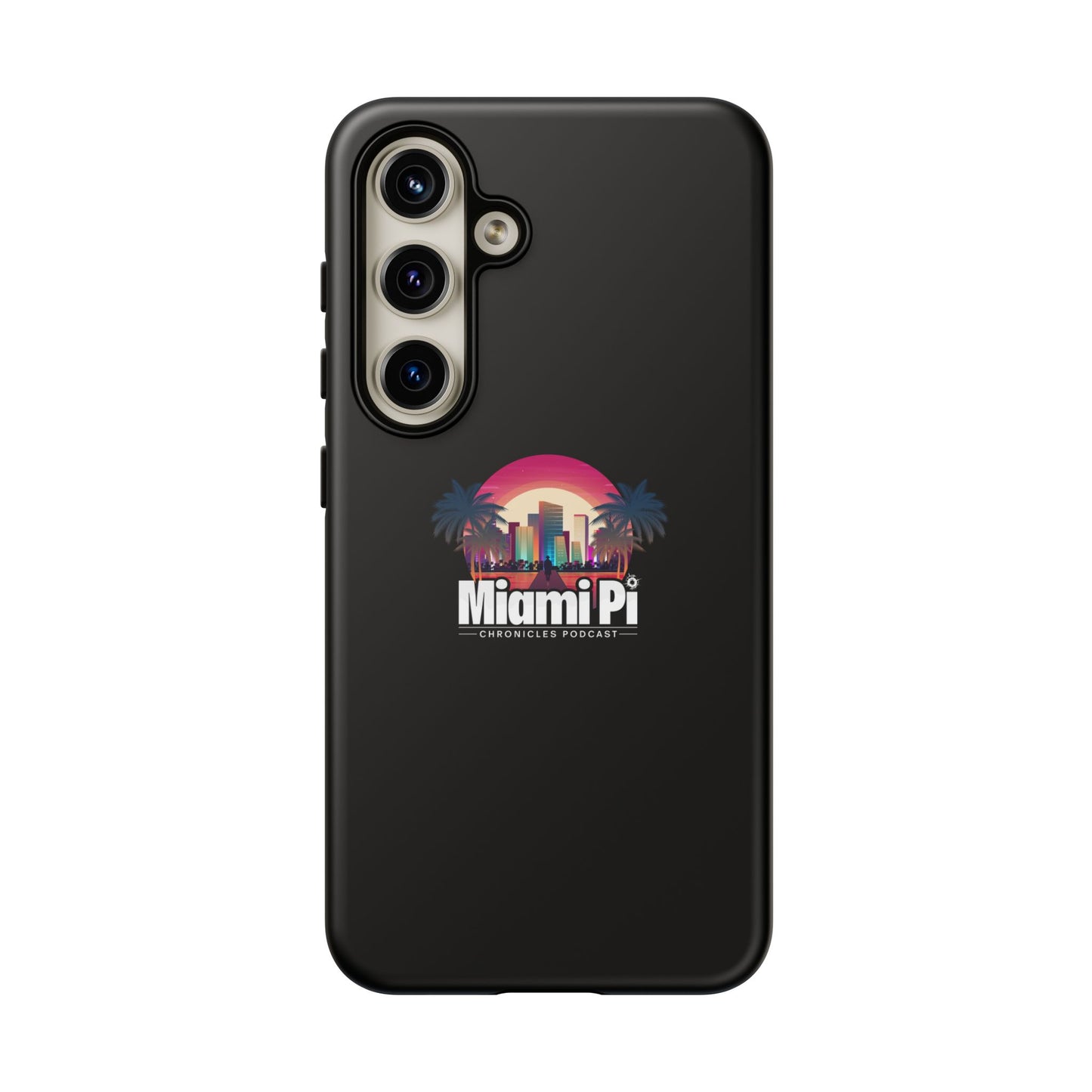 Sunset Logo – Black Phone Case