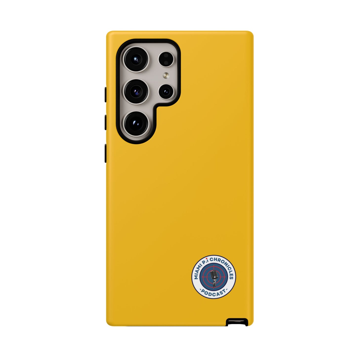 Miami Pi Badge – Yellow Phone Case