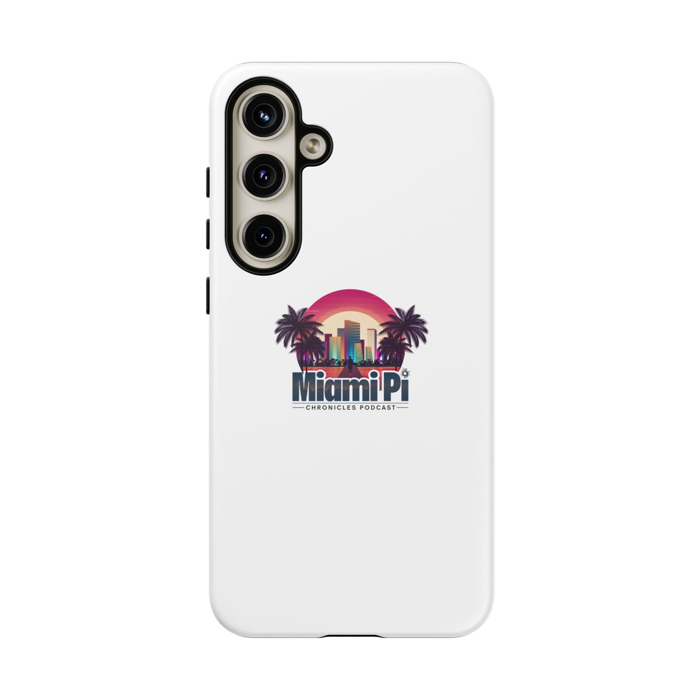 Sunset Logo – White Phone Case