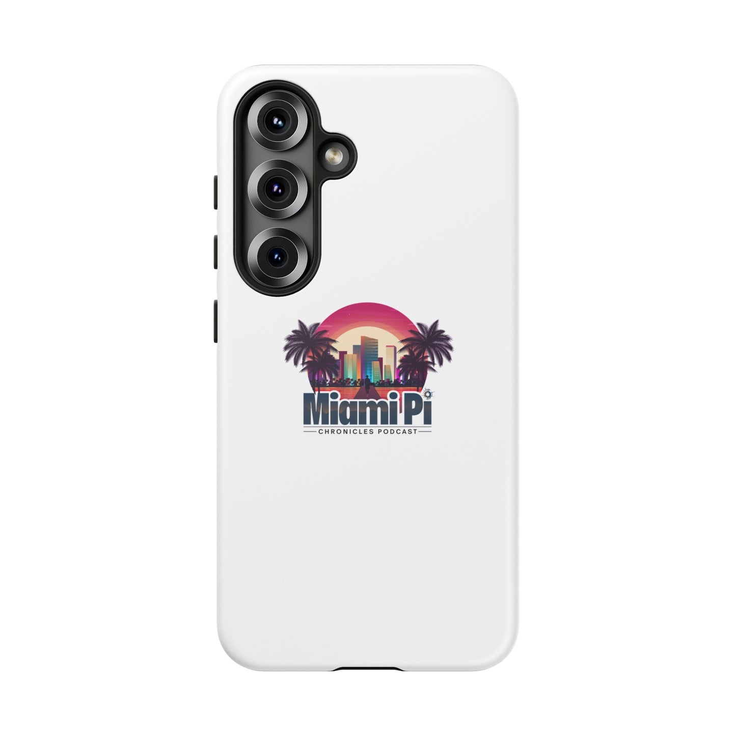 Sunset Logo – White Phone Case