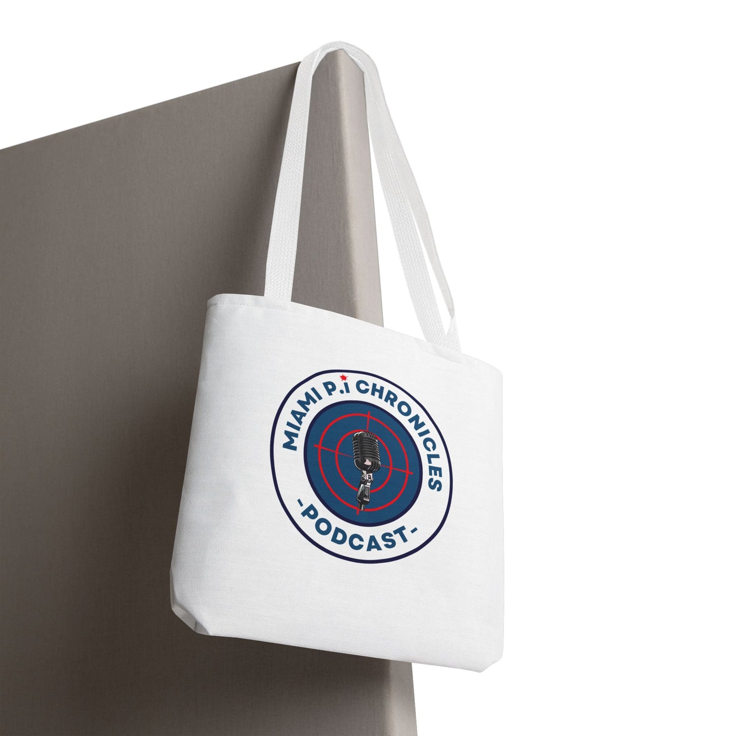 Miami Pi Badge – White Tote Bag
