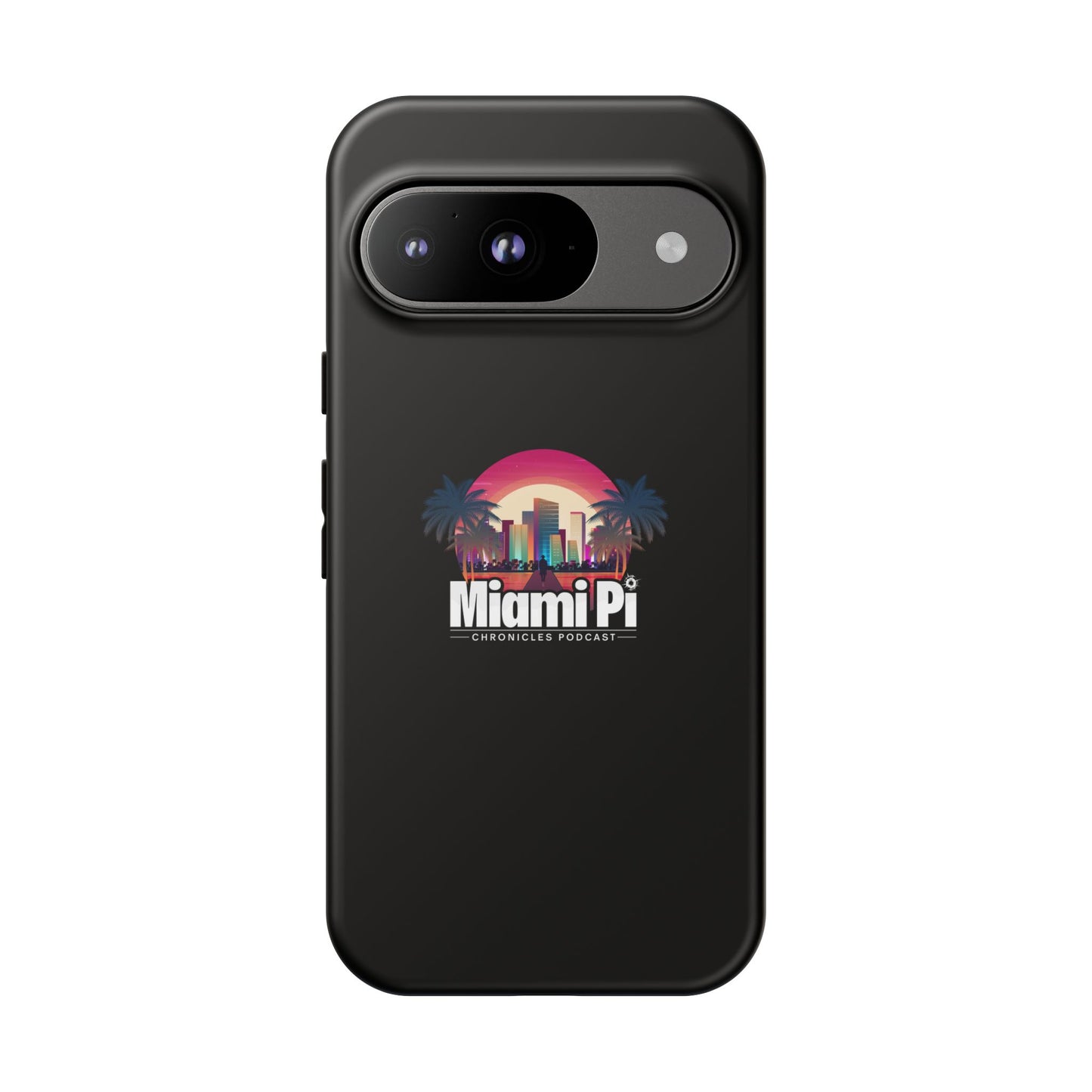 Sunset Logo – Black Phone Case