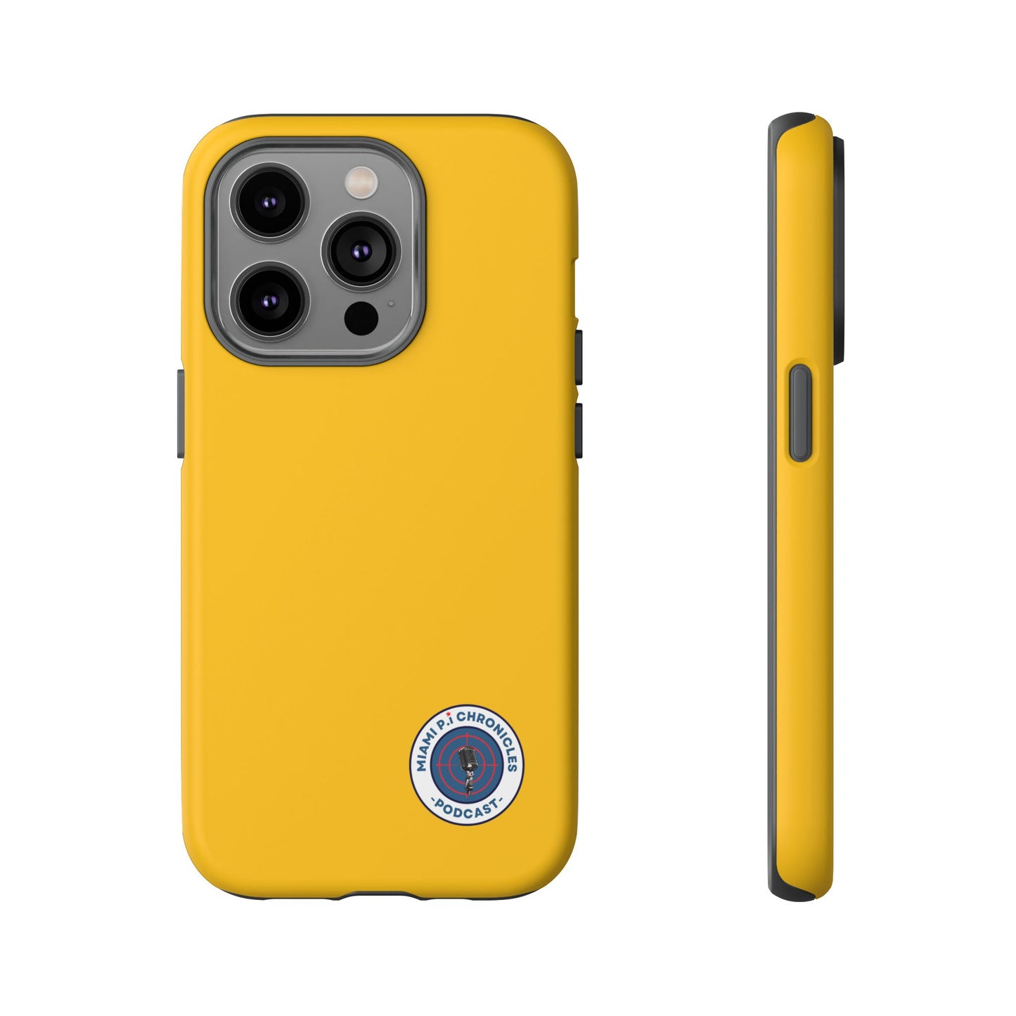 Miami Pi Badge – Yellow Phone Case