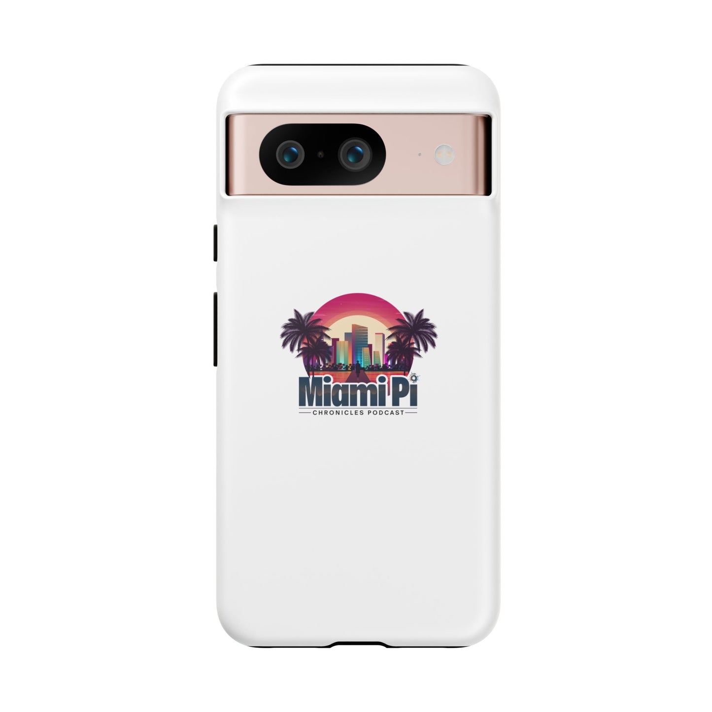 Sunset Logo – White Phone Case