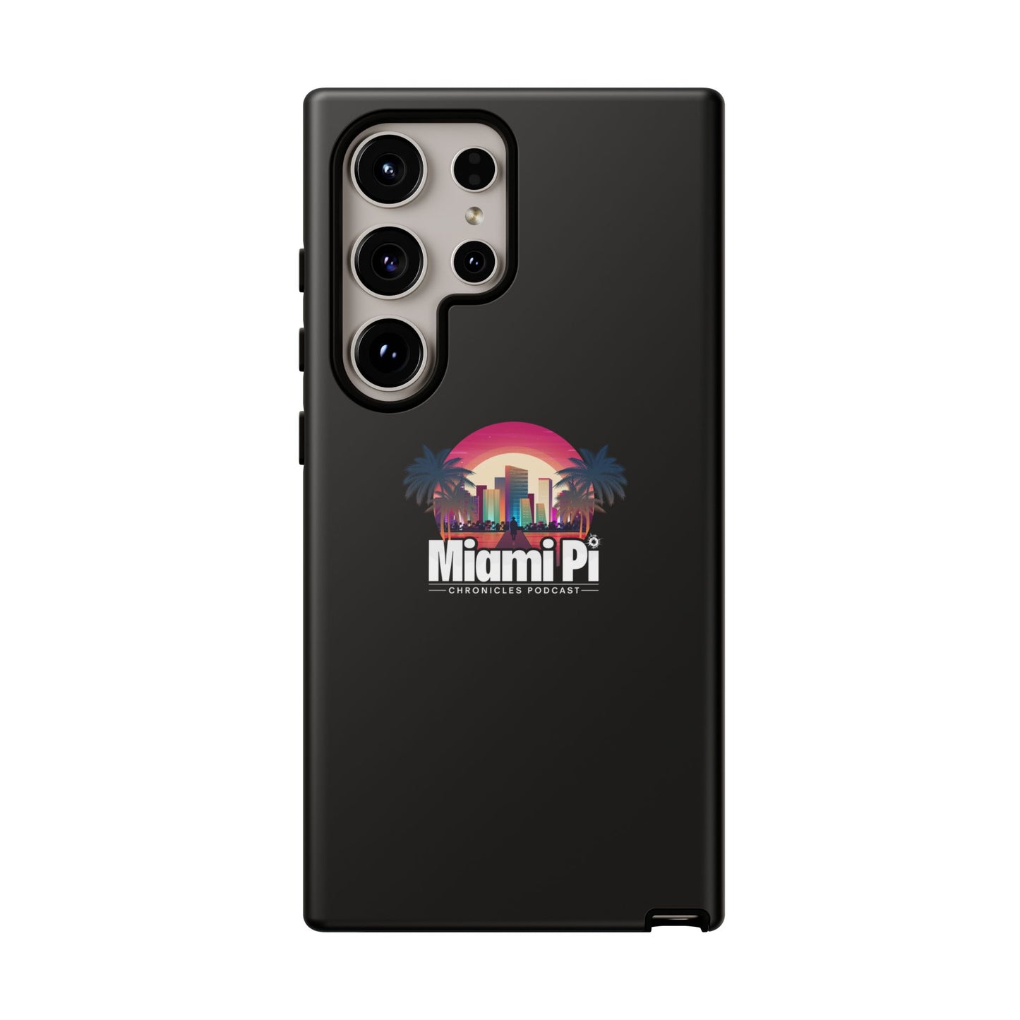 Sunset Logo – Black Phone Case