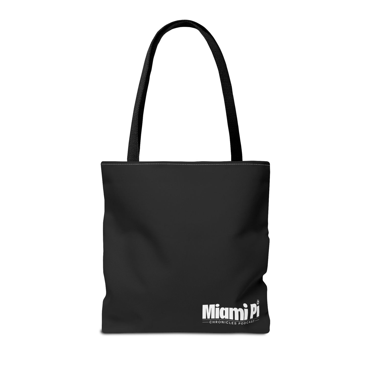 Miami Pi Dark Badge – Black Tote Bag