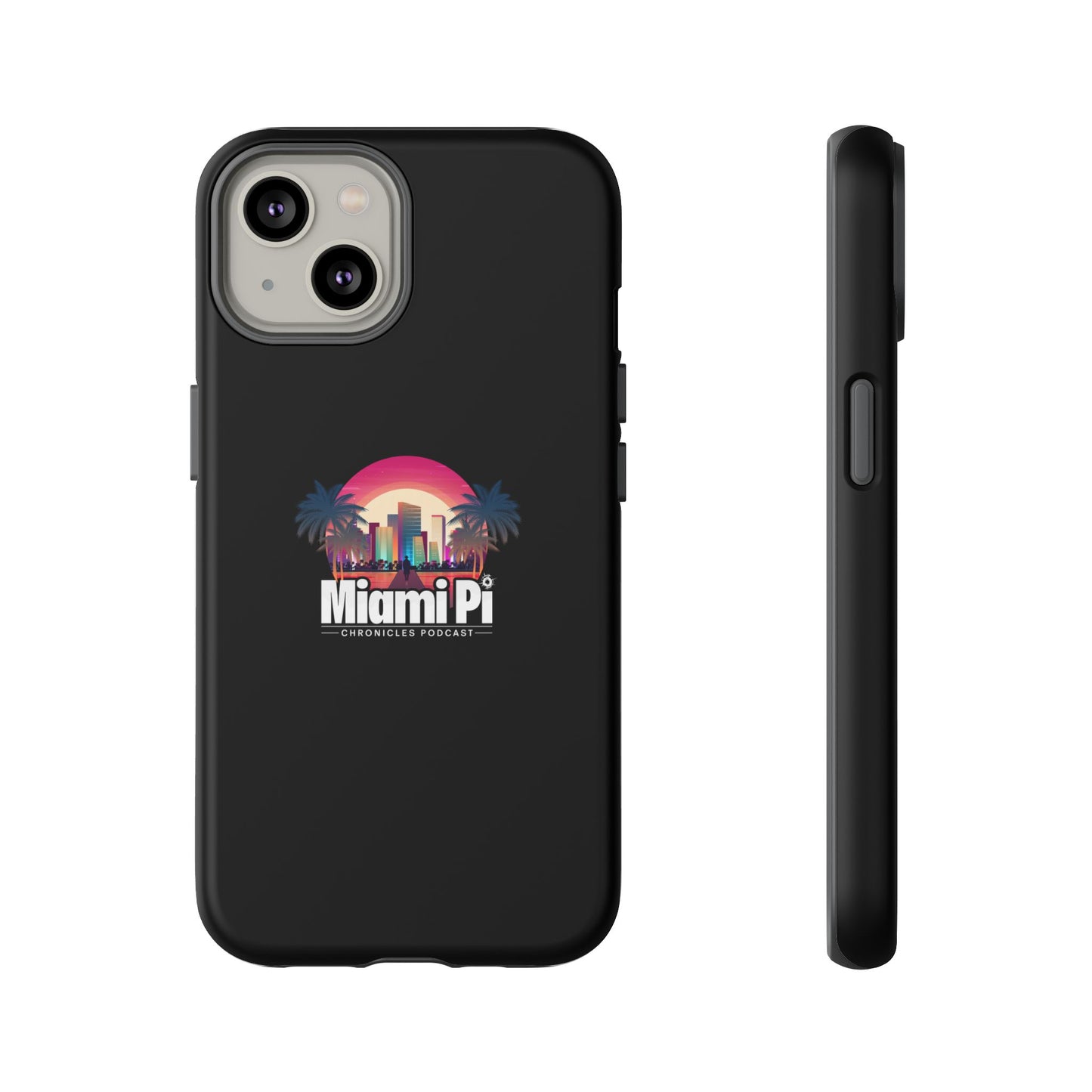 Sunset Logo – Black Phone Case
