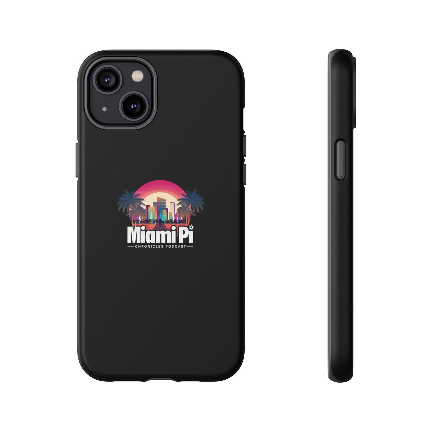 Sunset Logo – Black Phone Case