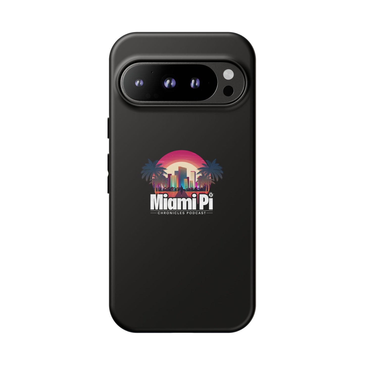 Sunset Logo – Black Phone Case