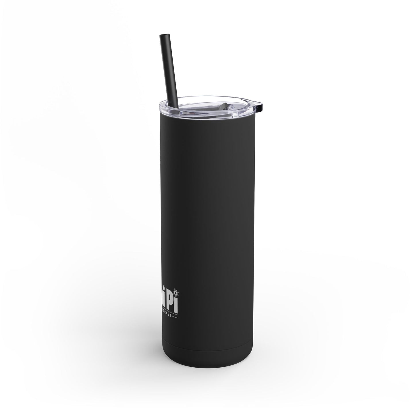White Monochrome Logo – Travel Mug (20oz)