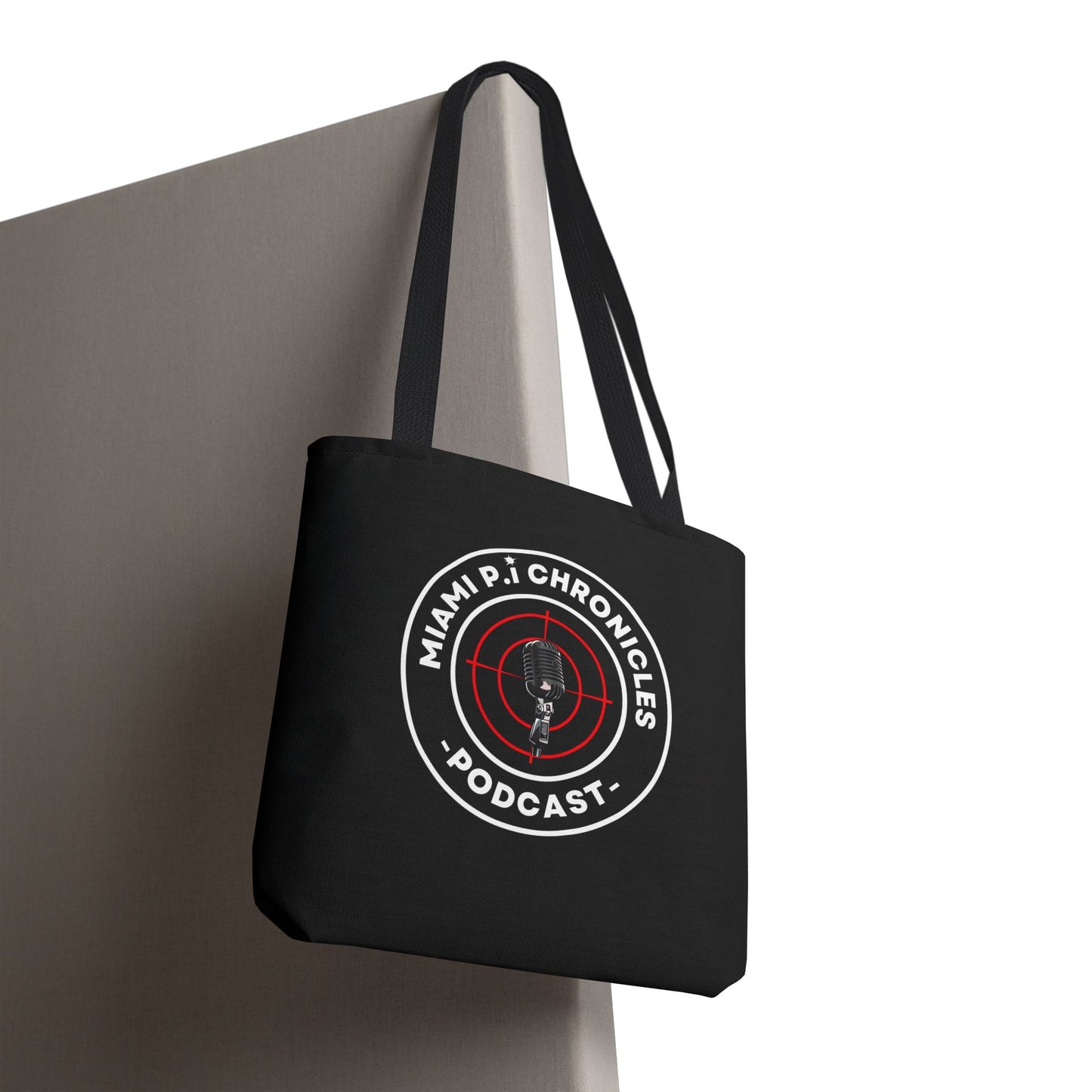 Miami Pi Dark Badge – Black Tote Bag