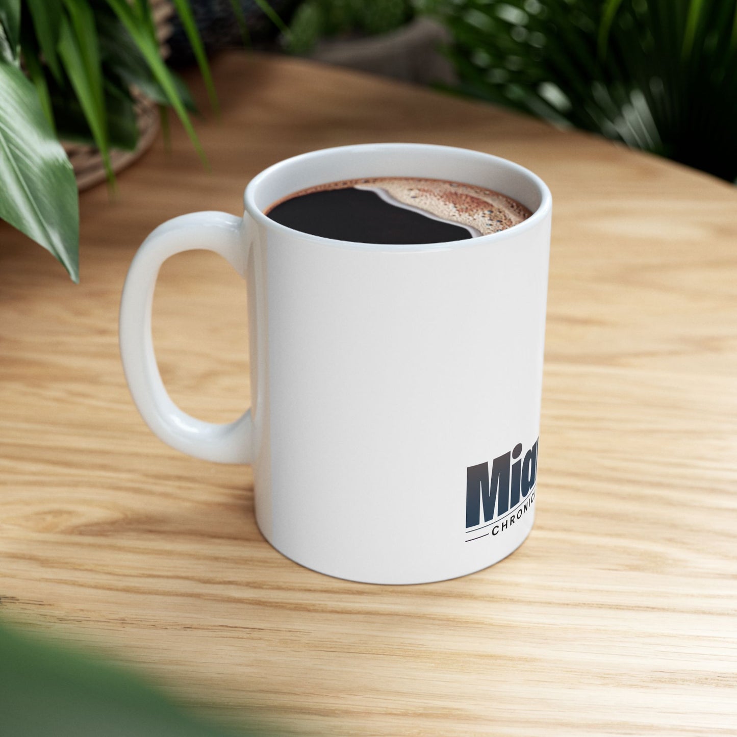 Monochrome Logo – White Mug