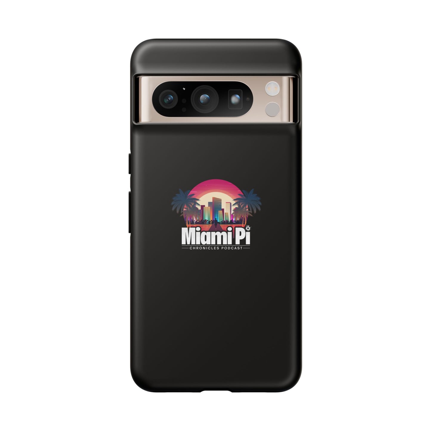 Sunset Logo – Black Phone Case