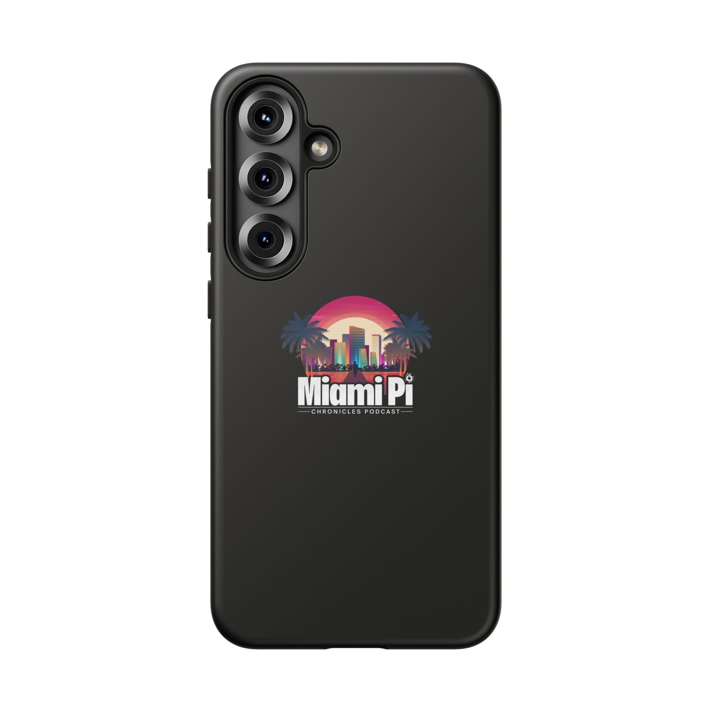 Sunset Logo – Black Phone Case
