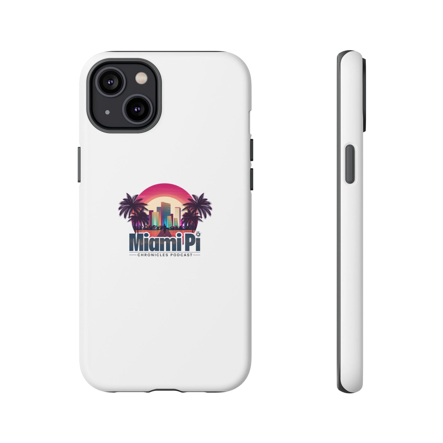 Sunset Logo – White Phone Case
