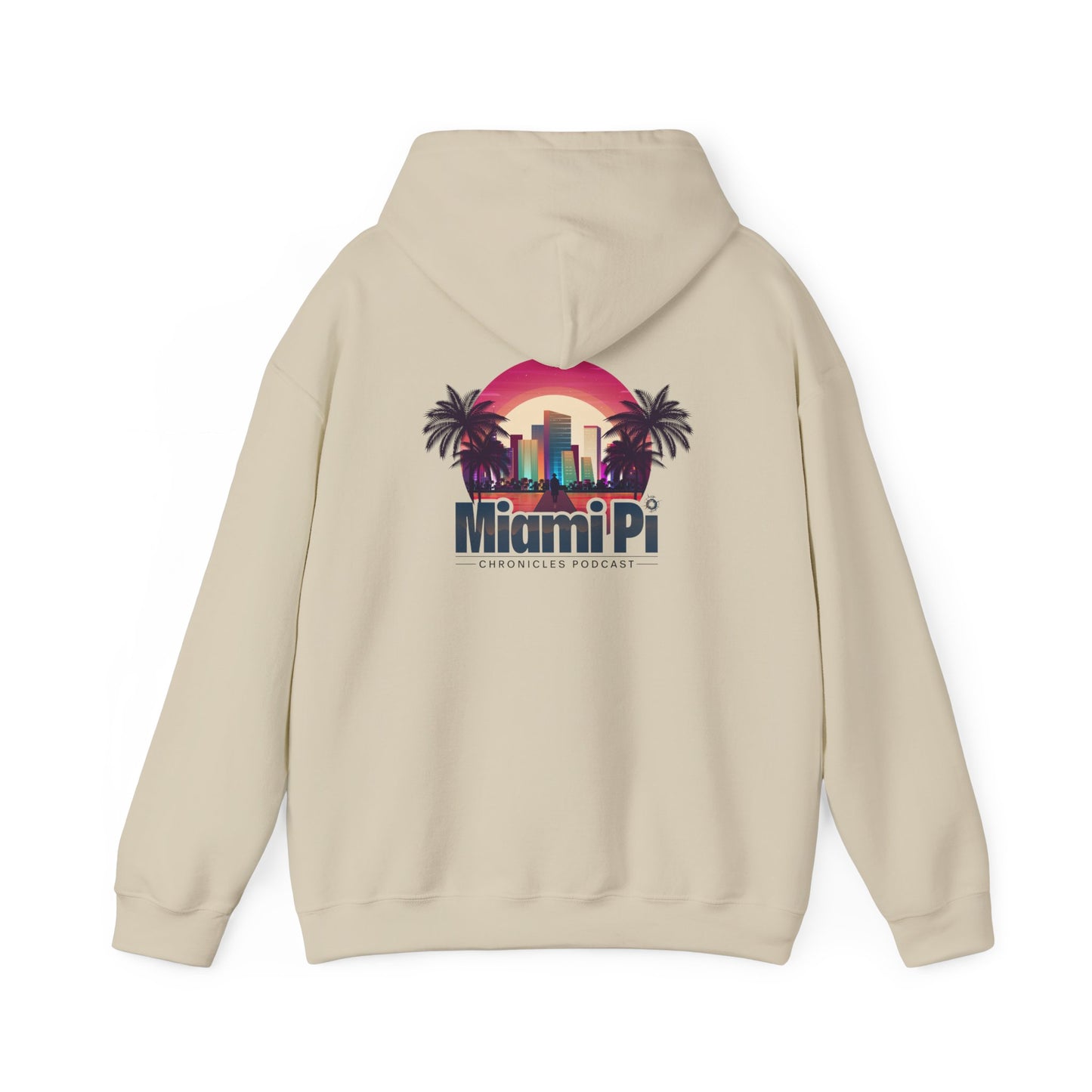 Dark Sunset Logo – Hoodie (Sand)