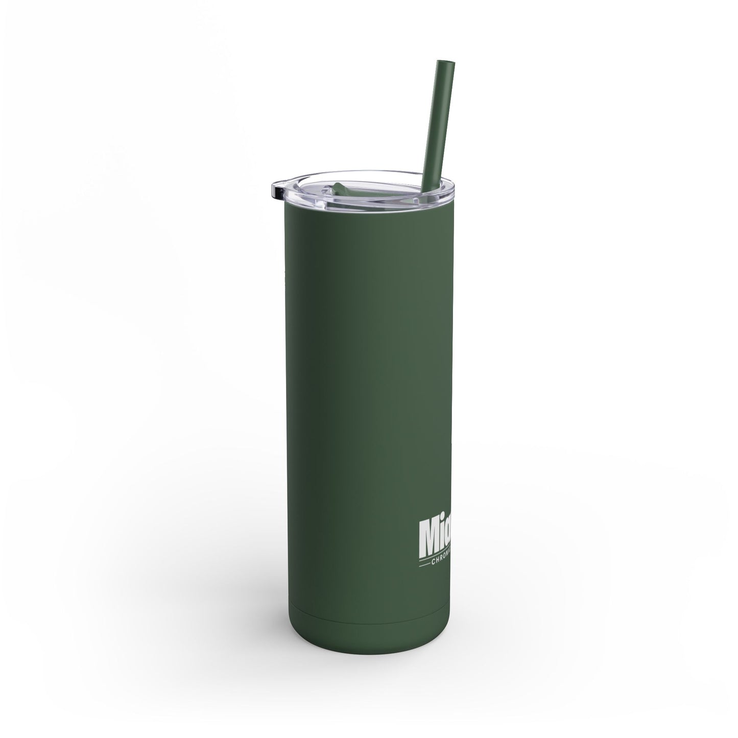 White Monochrome Logo – Travel Mug (20oz)
