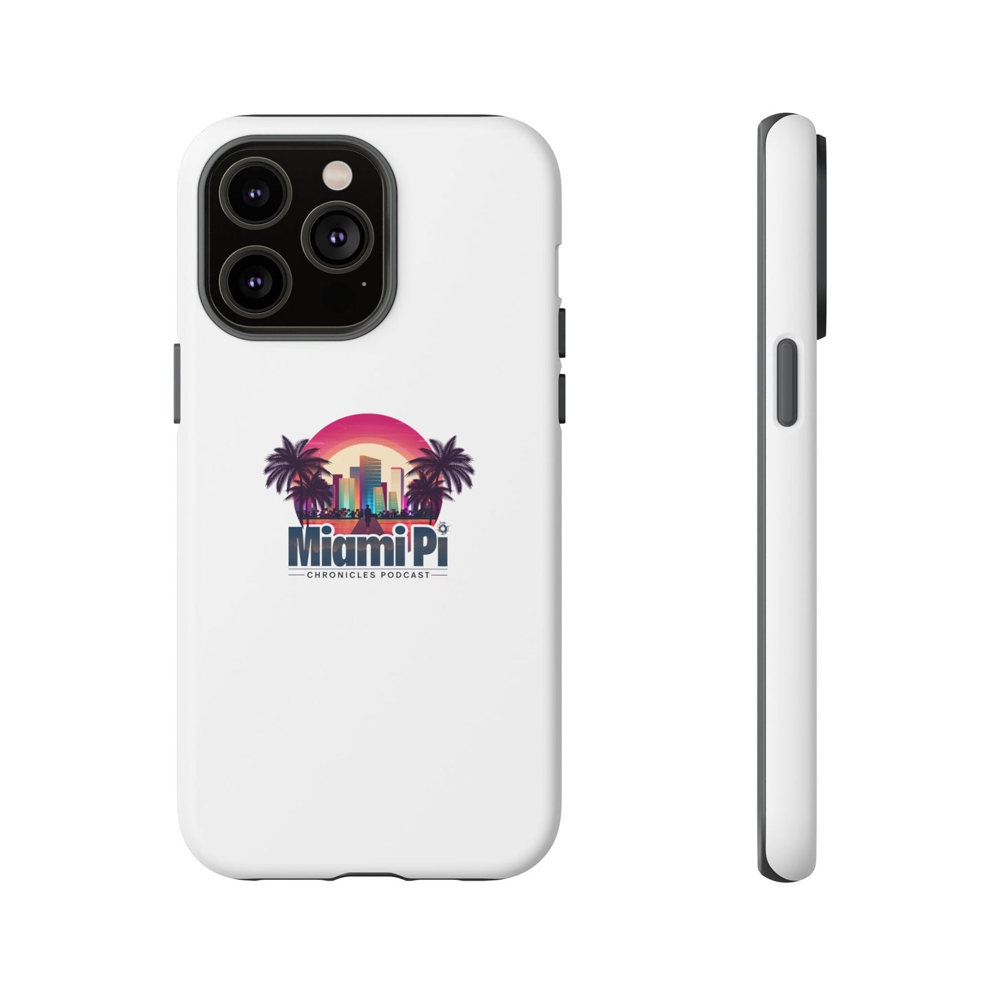 Sunset Logo – White Phone Case