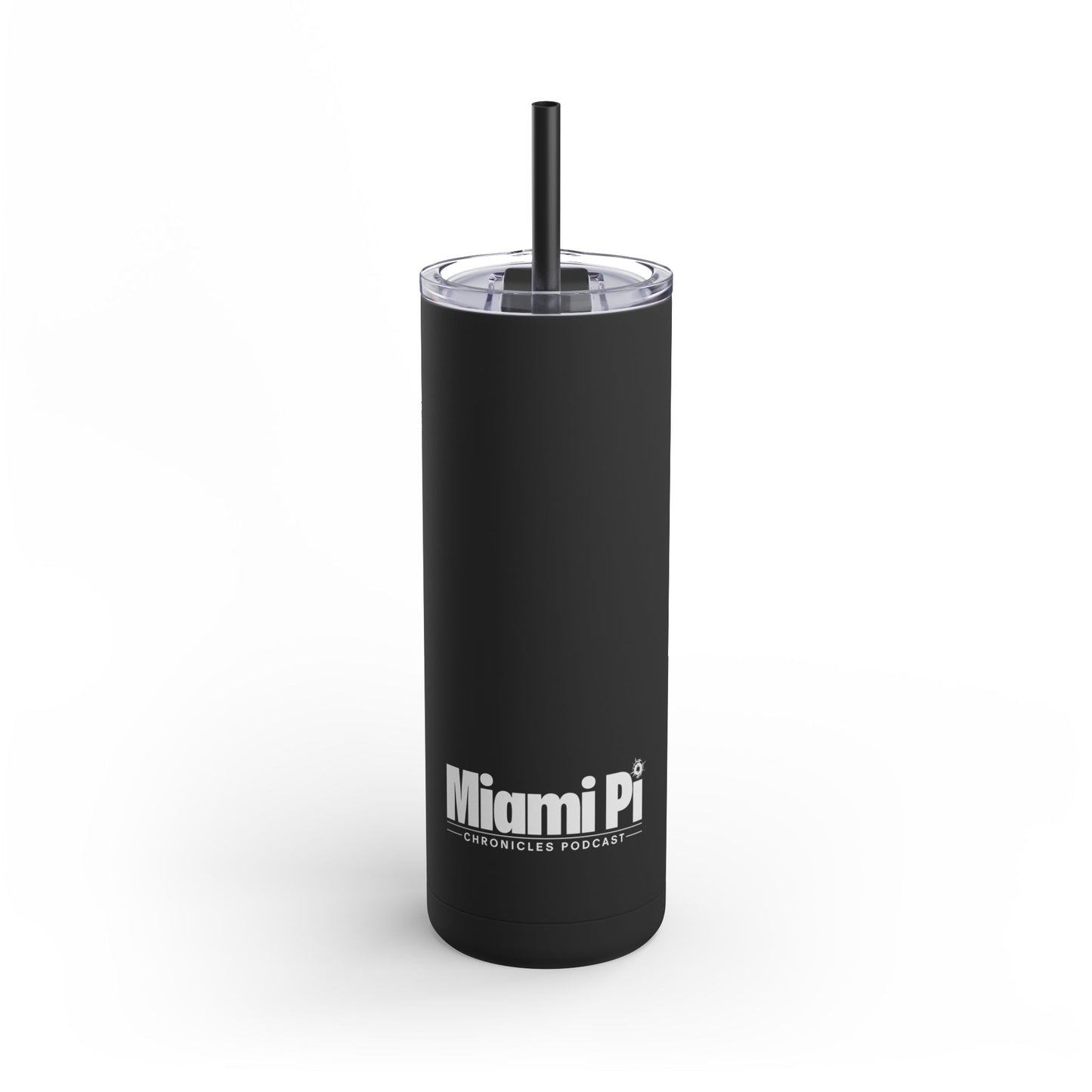 White Monochrome Logo – Travel Mug (20oz)