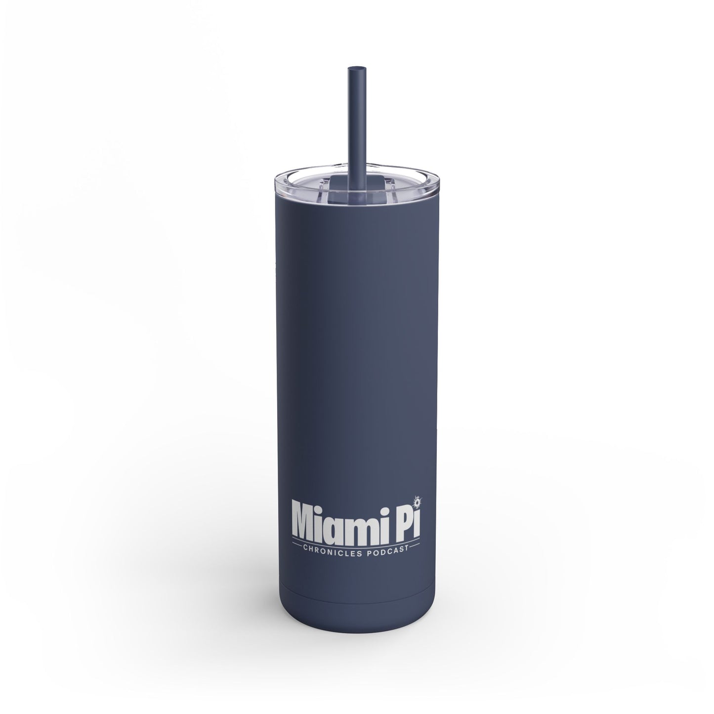 White Monochrome Logo – Travel Mug (20oz)