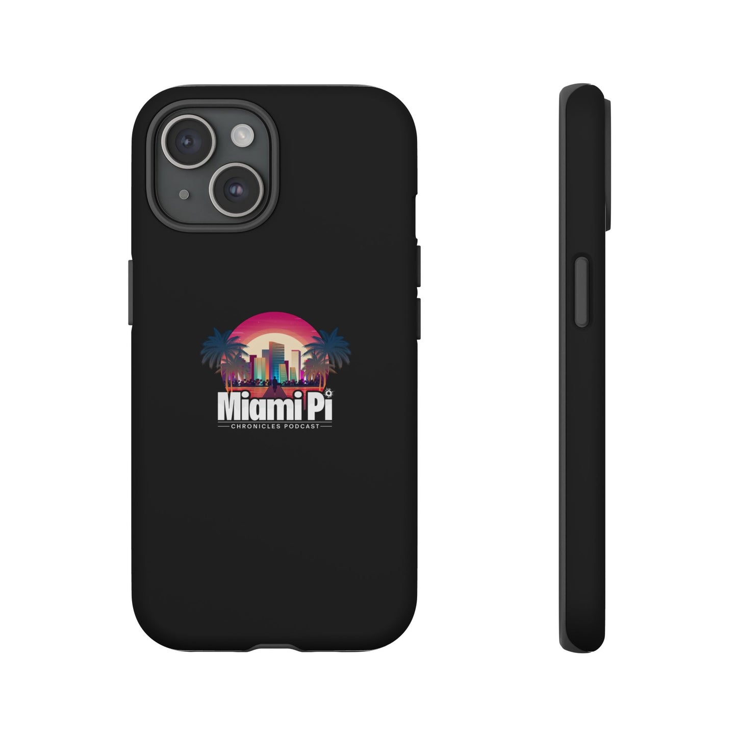 Sunset Logo – Black Phone Case