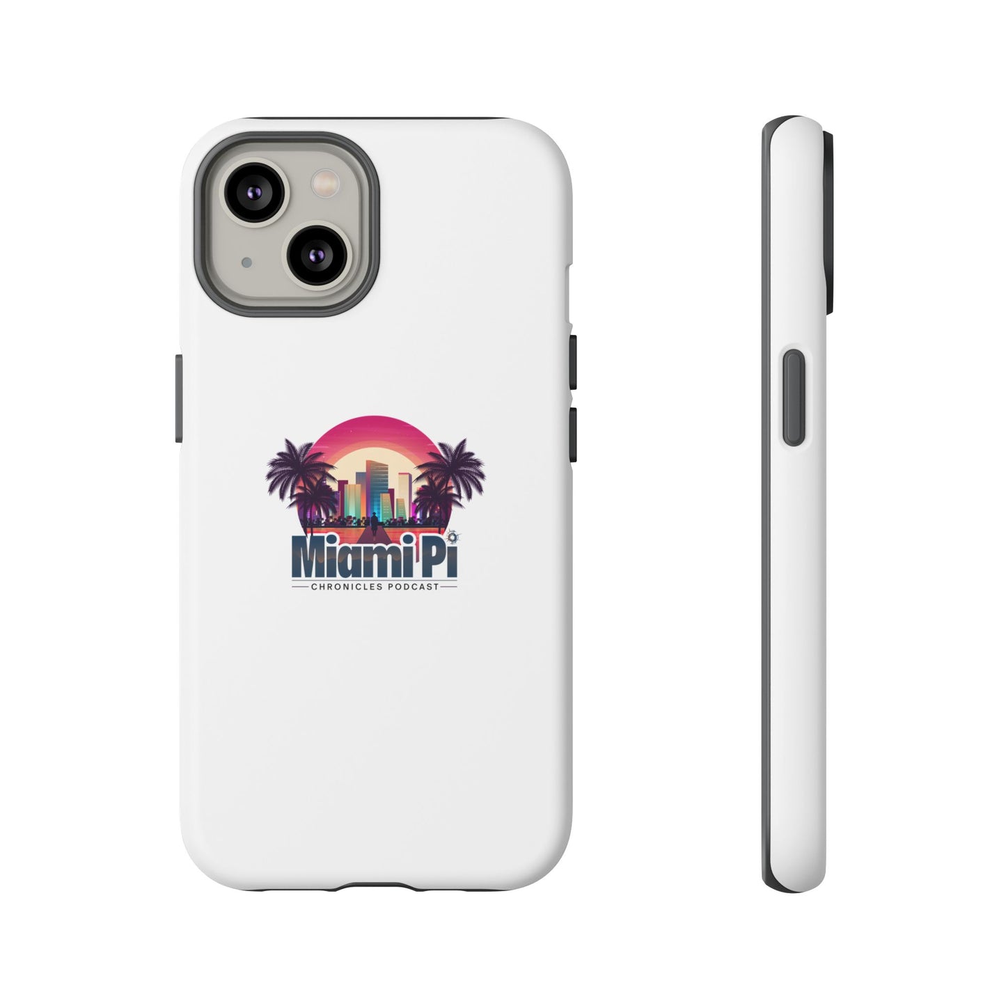 Sunset Logo – White Phone Case