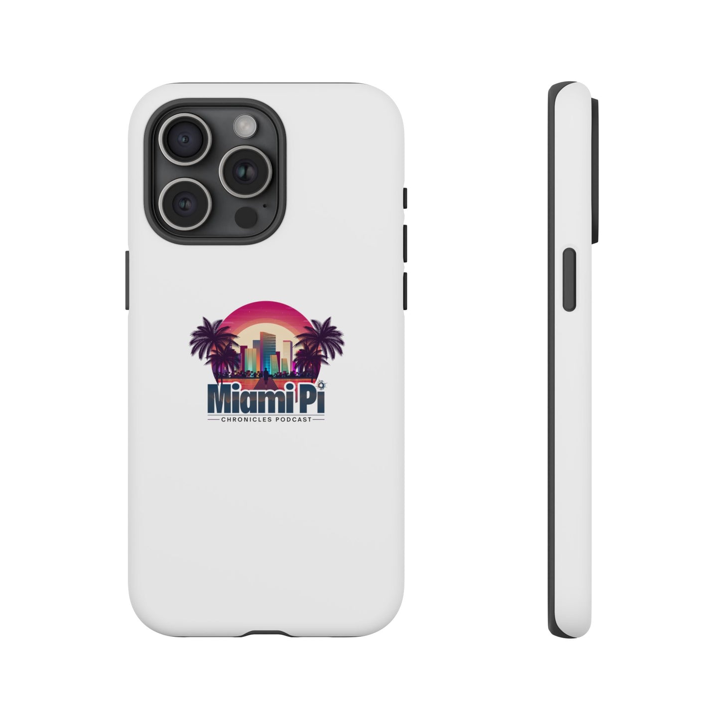 Sunset Logo – White Phone Case