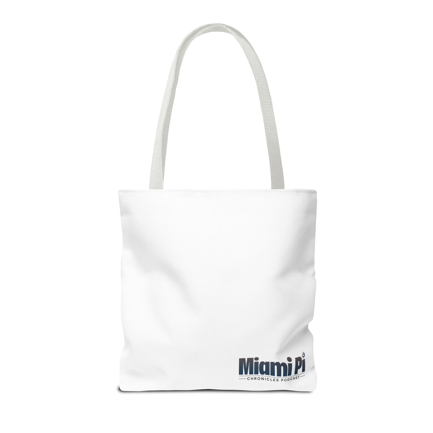 Miami Pi Badge – White Tote Bag