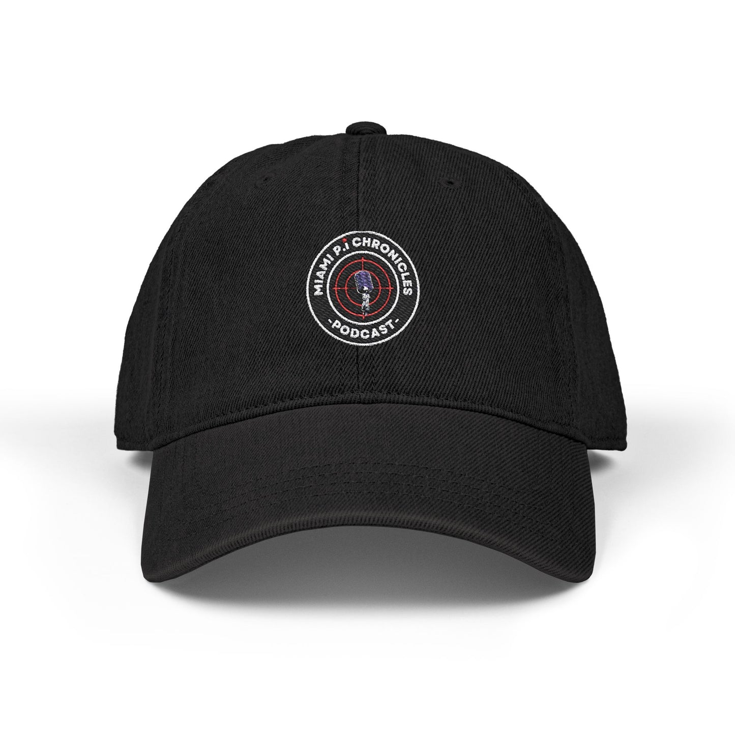 Miami Pi Dark Badge – Embroidered Denim Hat