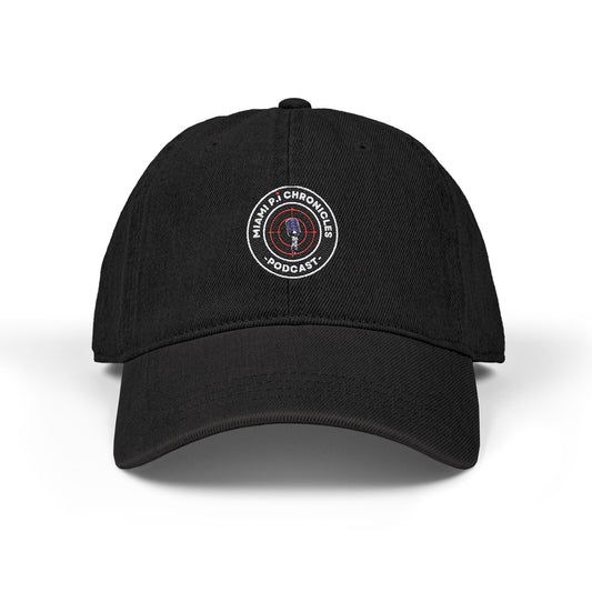Miami Pi Dark Badge – Embroidered Denim Hat