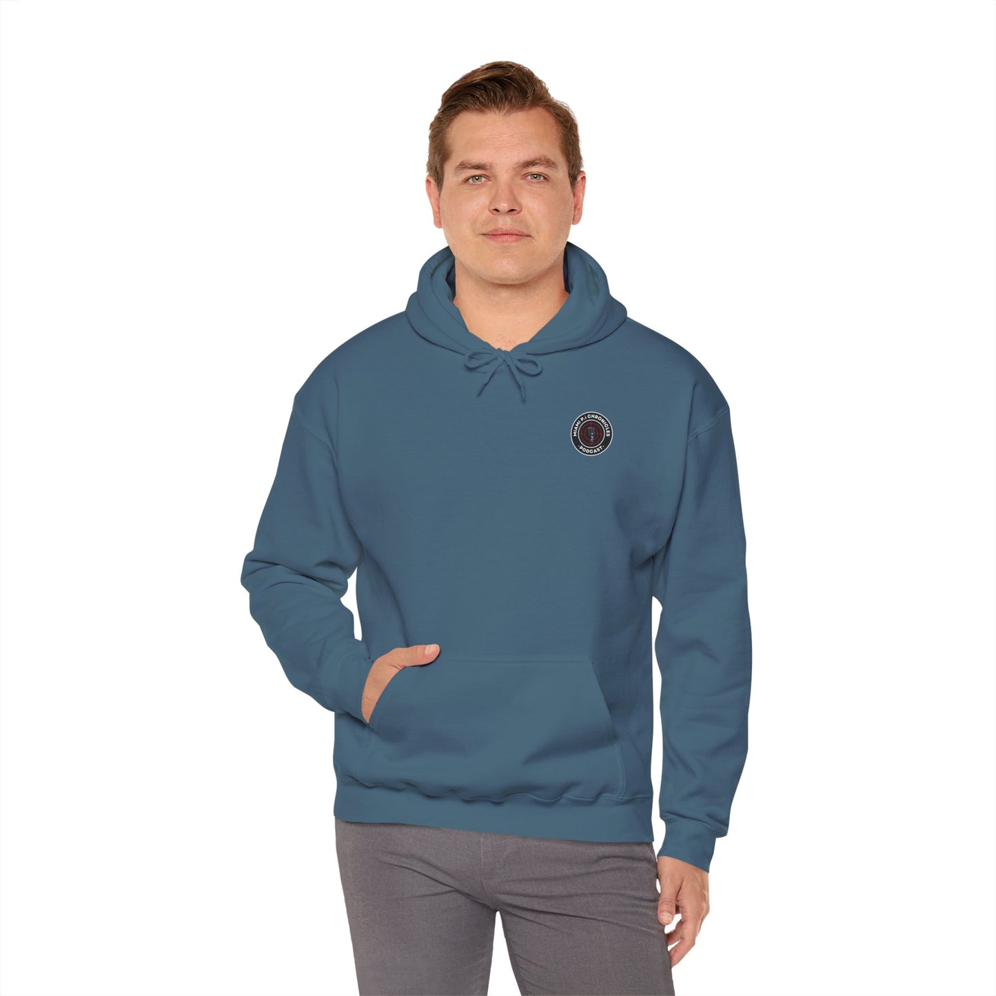 Miami Pi Dark Badge – Hoodie (Indigo Blue)