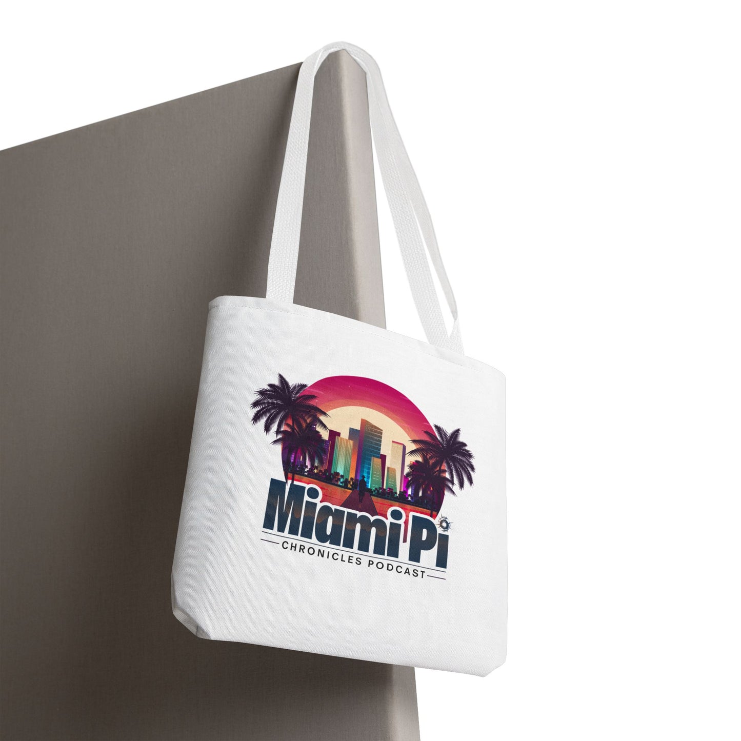 Sunset Logo – White Tote Bag