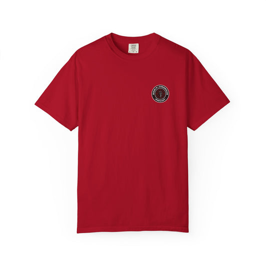 Miami Pi Dark Badge – T-Shirt (Red)