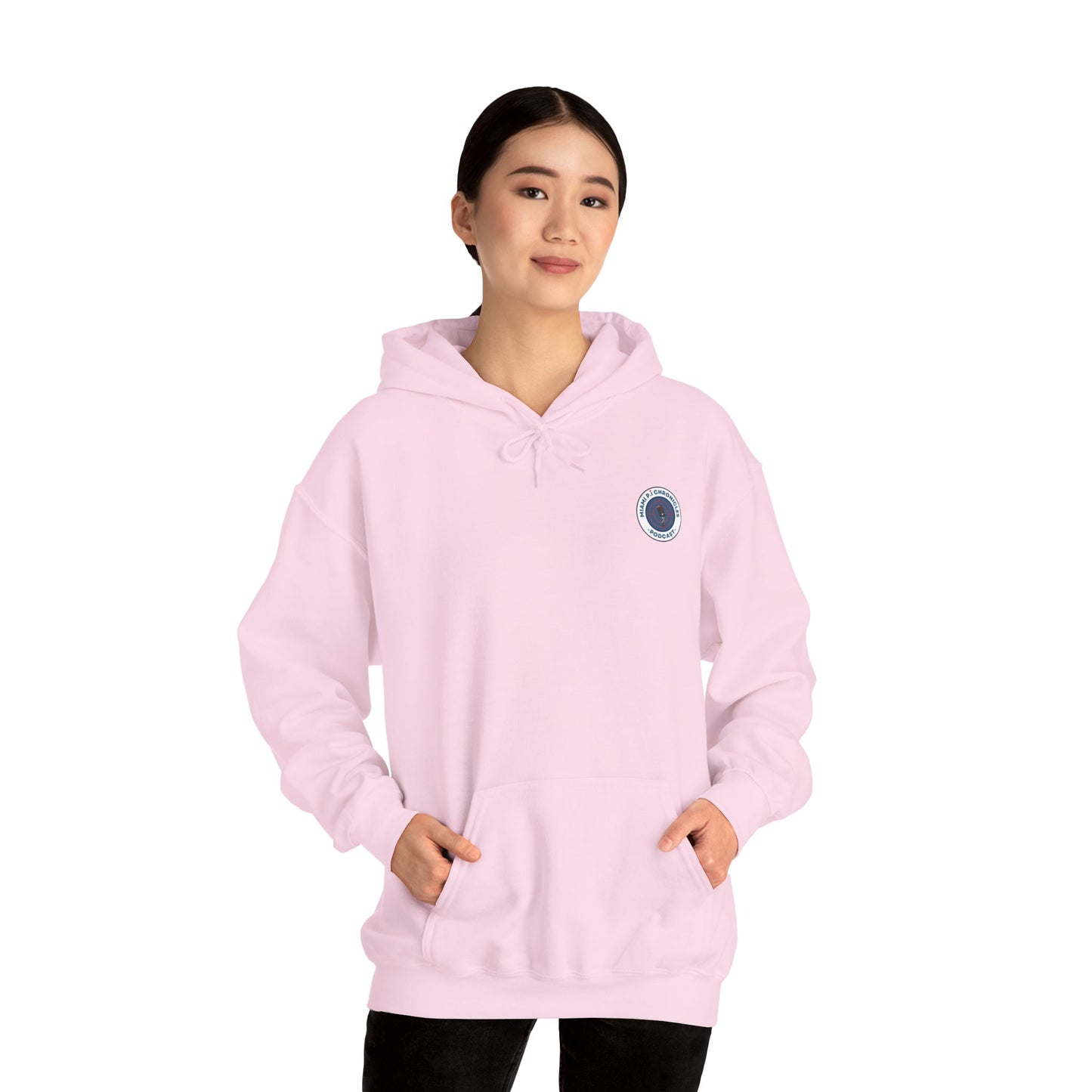 Miami Pi Badge – Hoodie (Light Pink)