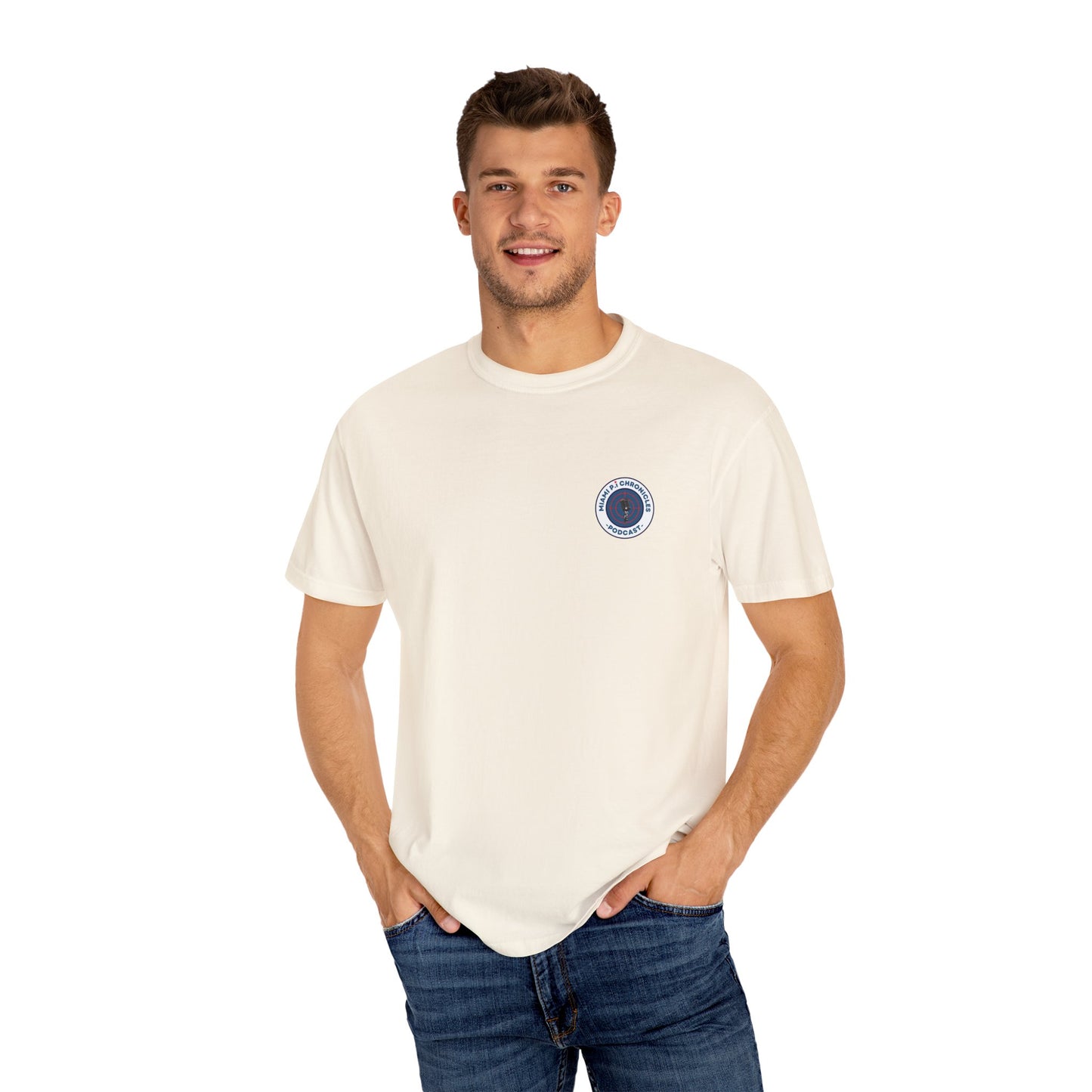 Miami Pi Badge – T-Shirt (Ivory)